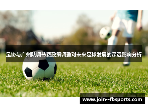 足协与广州队调节费政策调整对未来足球发展的深远影响分析 足协与广州队调节费政策调整对未来足球发展的深远影响分析